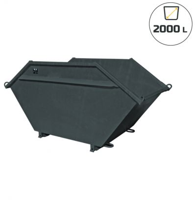 Benne à gravat 2000 L