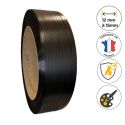 Photo : Feuillard de cerclage PP mandrin ⌀ 406 mm Blanc - 12 mm x 0,65 mm x 2500 m