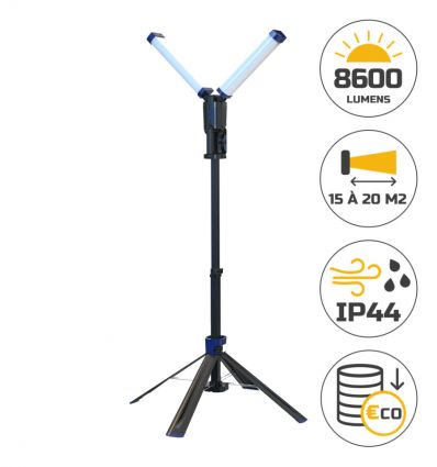 Projecteur de chantier sur pied led