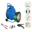Photo : Kit de Cerclage Feuillard Polyester 12 mm x 0,61 mm x 2500 m