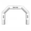 Arche d'arrivée gonflable blanche