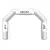 Arche d'arrivée gonflable blanche