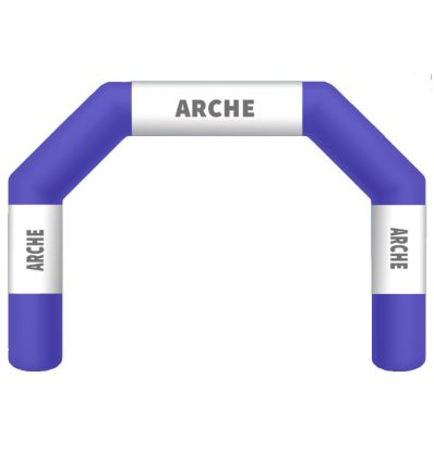 Arche d'arrivée gonflable bleue