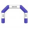 Arche d'arrivée gonflable bleue