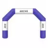 Arche d'arrivée gonflable bleue