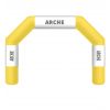 Arche d'arrivée gonflable jaune