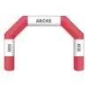 Arche d'arrivée gonflable rouge