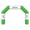 Arche gonflable sur mesure verte