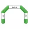 Arche gonflable sur mesure verte