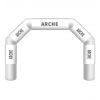 Arche gonflable sur mesure blanche