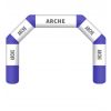 Arche gonflable sur mesure bleue
