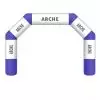 Arche gonflable sur mesure bleue