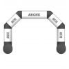 Arche gonflable sur mesure noire