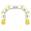 Arche gonflable sur mesure jaune