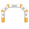 Arche gonflable sur mesure orange