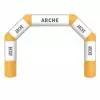 Arche gonflable sur mesure orange