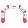 arche gonflable publicitaire rouge