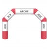 arche gonflable publicitaire rouge