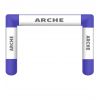 arche gonflable publicitaire bleue