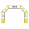 Arche gonflable sur mesure jaune