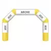 Arche gonflable sur mesure jaune