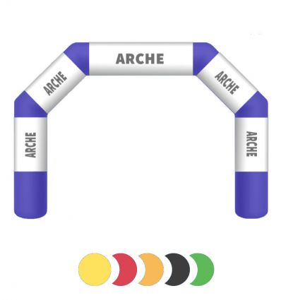 Arche gonflable course noire