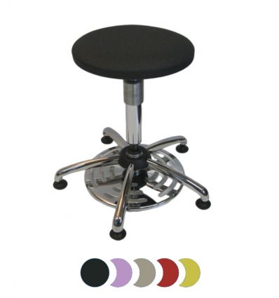 Tabouret ergonomique reglable commande au pied