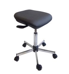 Tabouret de laboratoire avec roulettes