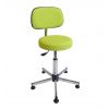 Tabouret de laboratoire avec dossier - couleur poirier