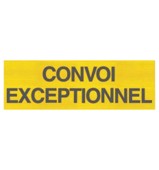 Panneau convoi exceptionnel pour voiture pilote 1200 x  400 mm