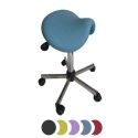Photo : Tabouret selle de cheval médical Mandarine - Sur patins - 41 à 54 cm
