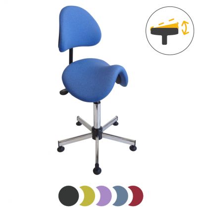 Siège selle médical sans roulettes
