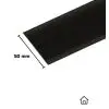 Nez de marche alu noir Intérieur Profil plat
