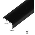 Photo : Nez de marche en alu noir antidérapant 55 x 24 mm Intérieur 1 mètre - À coller (colle non incluse)