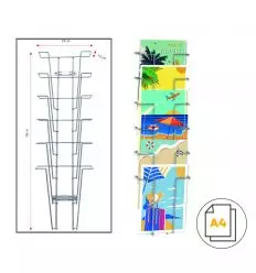 Présentoir mural pour cartes postales