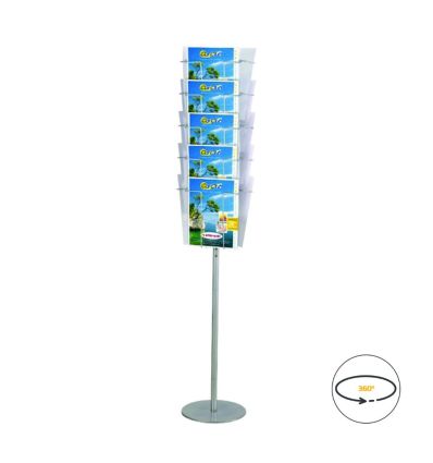 Tourniquet pour brochures sur pied