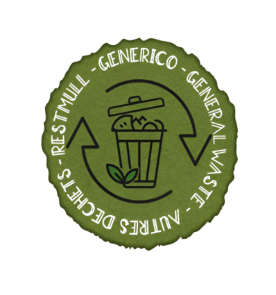 Autocollant autres déchets pour corbeille de tri