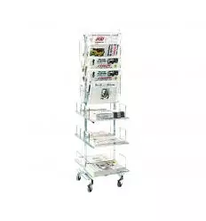 Présentoir journaux à plateaux