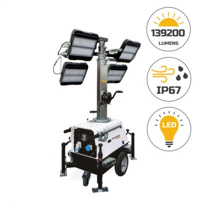 Tour d'éclairage 139200 lumens