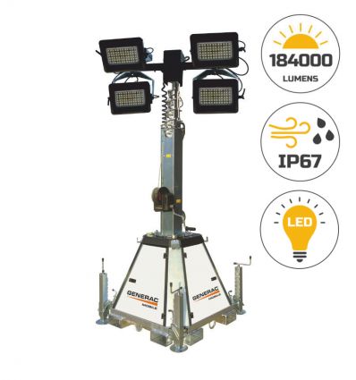 Tour d'éclairage 184000 lumens