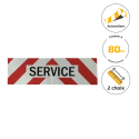 Photo : Autocollant service 500 x 150 mm