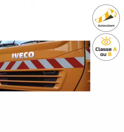 Film rétroréfléchissant classe 1 sur véhicule