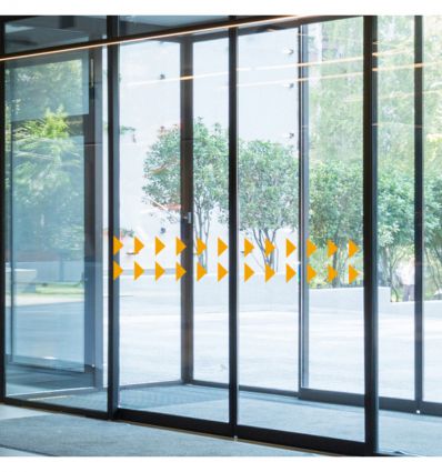 Stickers anti collision baie vitrée - Triangles