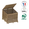 Photo : Composteur 1000 L bois