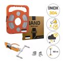 Photo : Kit de Cerclage Feuillard Acier 0,4 mm - Boite en carton