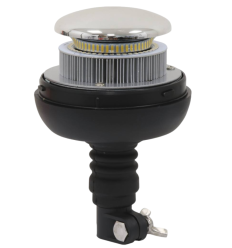 Gyrophare tracteur double flash sans cabochon sur tige flexible