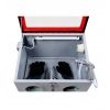 Cabine de sablage professionnelle 90 L vue intérieur