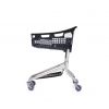 Chariot de supermarche 75L noir
