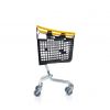 Chariot supermarché 100L jaune