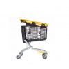 Chariot supermarché 160L jaune